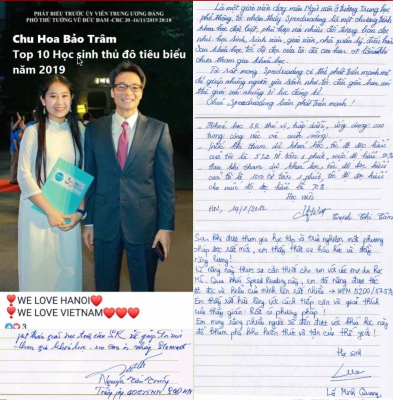 Học sinh tiêu biểu Speed Reading